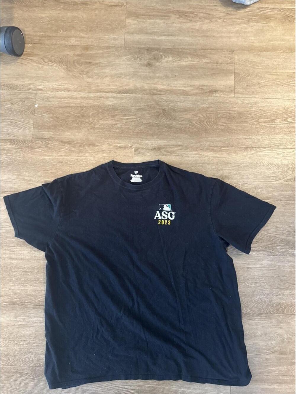 Fanatics MLB T-shirt ASG 2024 Black Short Sleeve Cotton Double sided